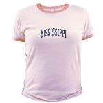 vintage mississippi womens t-shirt